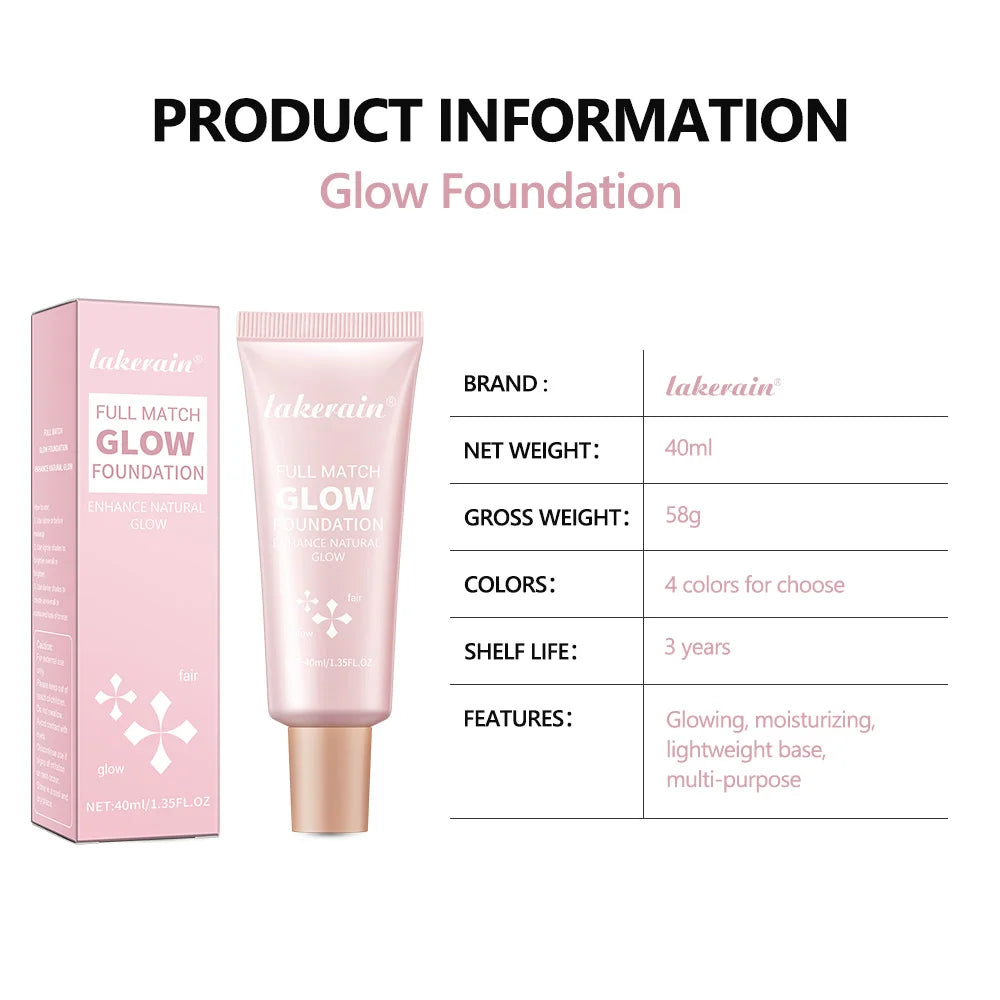 4colors Glow Foundation Liquid Natural Concealer For Long Duration Moisturizing Waterproof Contouring Highlights Makeup Products - AliExpress 66