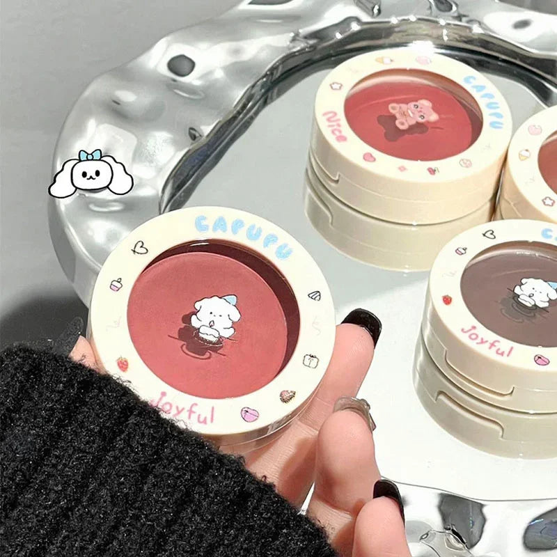 Monochrome Red Blush Cream Face Mineral Pigment Peach Nude Pink Matte Natural Mud Blusher Brighten Lasting Cheek Rouge Cosmetic - AliExpress 66