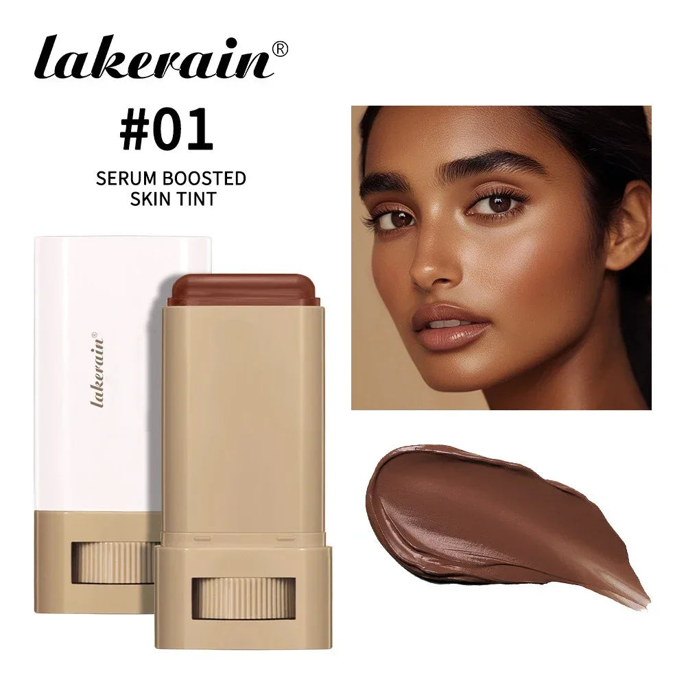 6 Colors Tinted Foundation Cream Stick, Waterproof Oil Control Concealer Foundation, Smooth Matte Full Coverage Makeup Stick