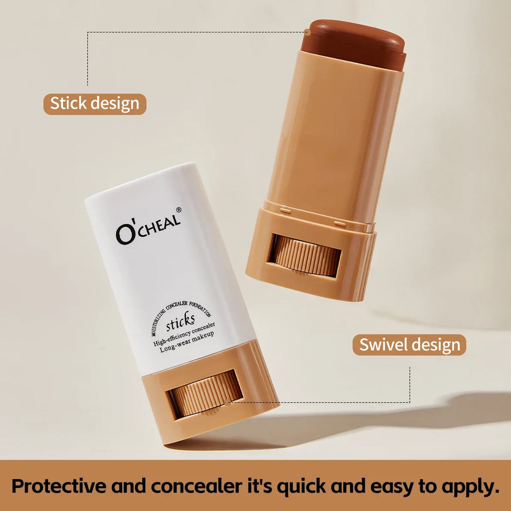 Waterproof Concealer Stick Lightweight Foundation Long Lasting Moisturizing Cover Blemishes Natural Finish Brightening Makeup - AliExpress 66