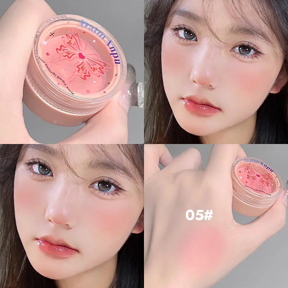 Airy Blush Clay Pigmented Powdery Cream Blusher DaimAnpu Long-Lasting Tender Look Uplifting Color Matte Girlish Blush - AliExpress 66