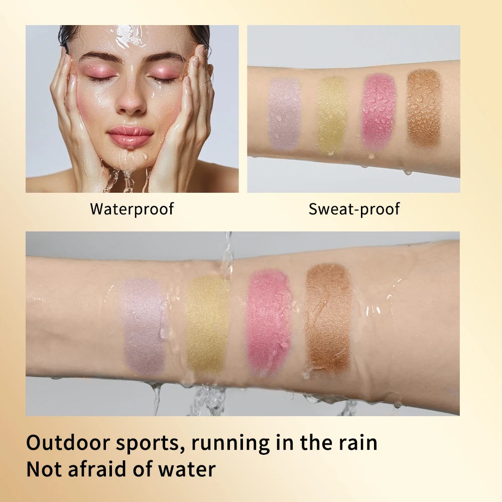 4Colors Highlighter Stick Brightening Skin Tone Contouring Natural Stereo Concealer Blush Multi-Purpose Stick - AliExpress 66
