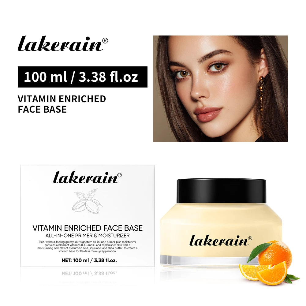 Lakerain Vitamin Facial Base Cream Long Lasting Makeup Nourishes Skin Deep Hydration Smoothly Flawless Smooth Pores Base Cream - AliExpress 66