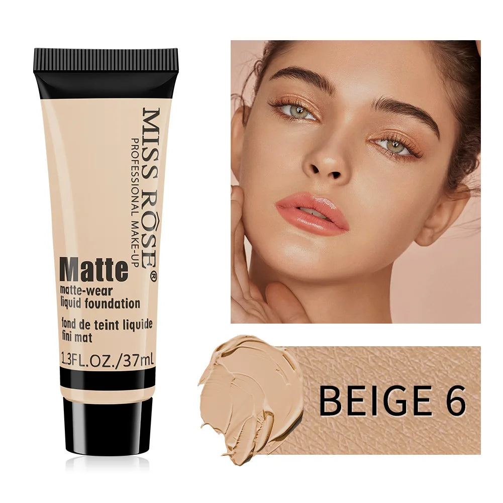 MISS ROSE Contour Liquid Foundation, High Coverage Long?lasting Concealing Cream Foundation Facial Base Makeup Cosmetics - AliExpress 66