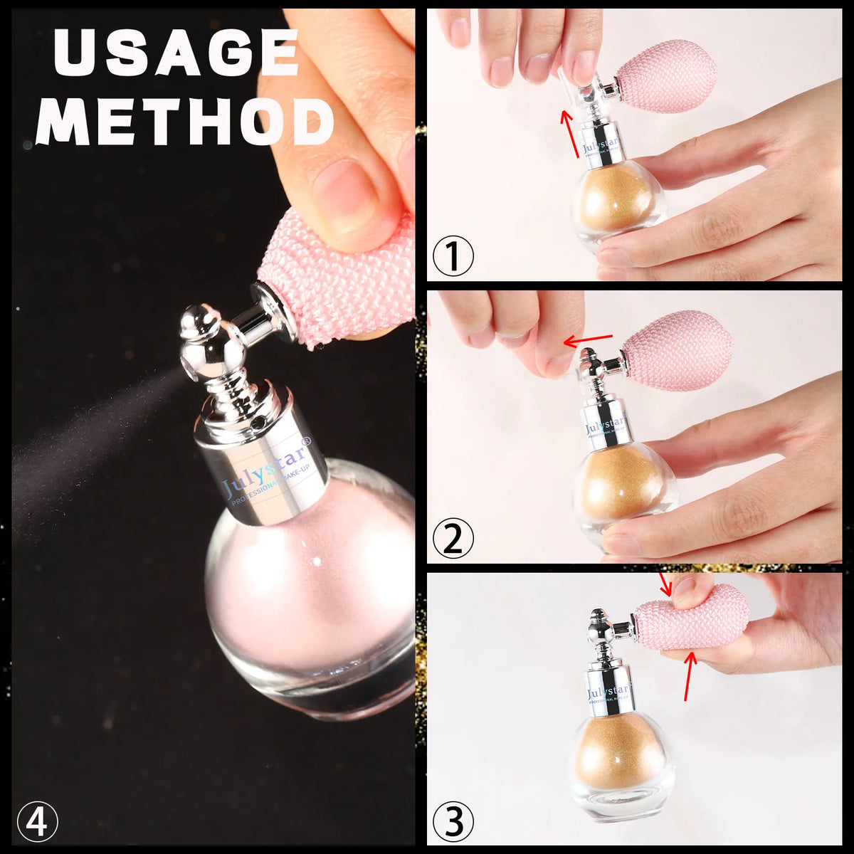 Popular Shimmer Liquid Highlighter Makeup Fine Glitter Brightening Cosmetic for Face Contour and Body Shiny Daily Party Make?up