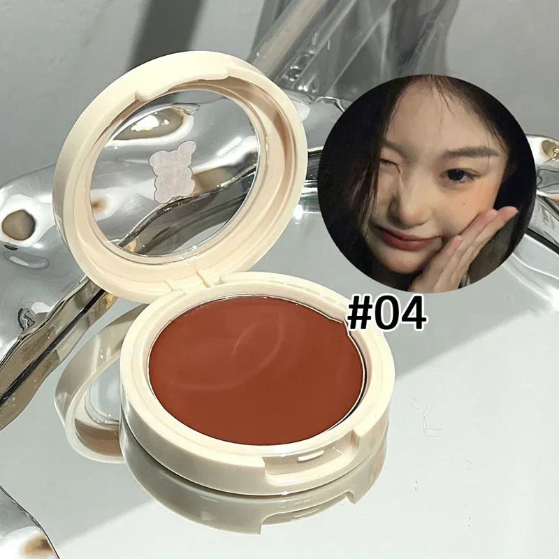 Monochrome Red Blush Cream Face Mineral Pigment Peach Nude Pink Matte Natural Mud Blusher Brighten Lasting Cheek Rouge Cosmetic - AliExpress 66
