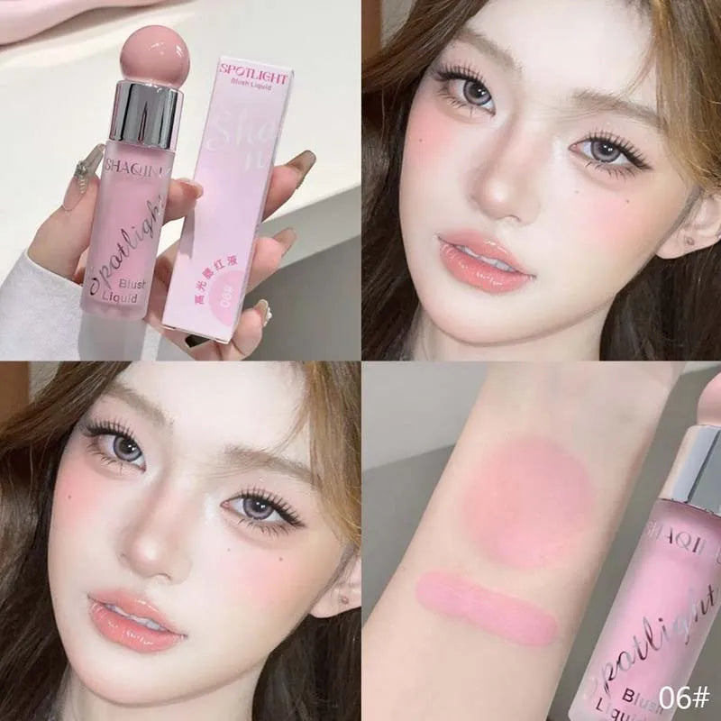 Liquid Blusher Makeup Water Light Jelly Blush Cool Warm Tone NudePink Liquid Rouge Highlighter Brighten Face Korean Style Makeup - AliExpress 66