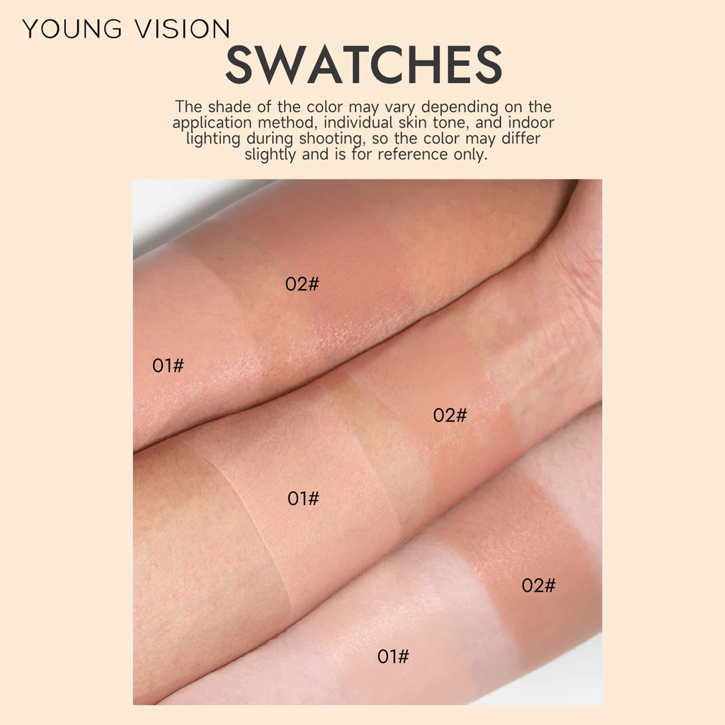 YOUNG VISION 2-Color Light Delicate Repair Color Change Isolation CC Cream Watery Thin Natural Nude Sunscreen Concealer Liquid - AliExpress 66