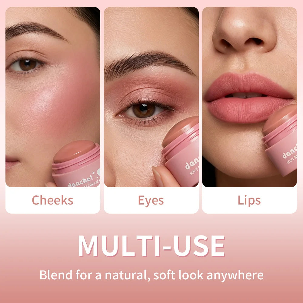 Soft Beam Blush Cream Multi Purpose Lipstick, Eye Shadow, Powder Blusher Long Lasting Makeup Smooth Creamy Texture Blusher Cream - AliExpress 66