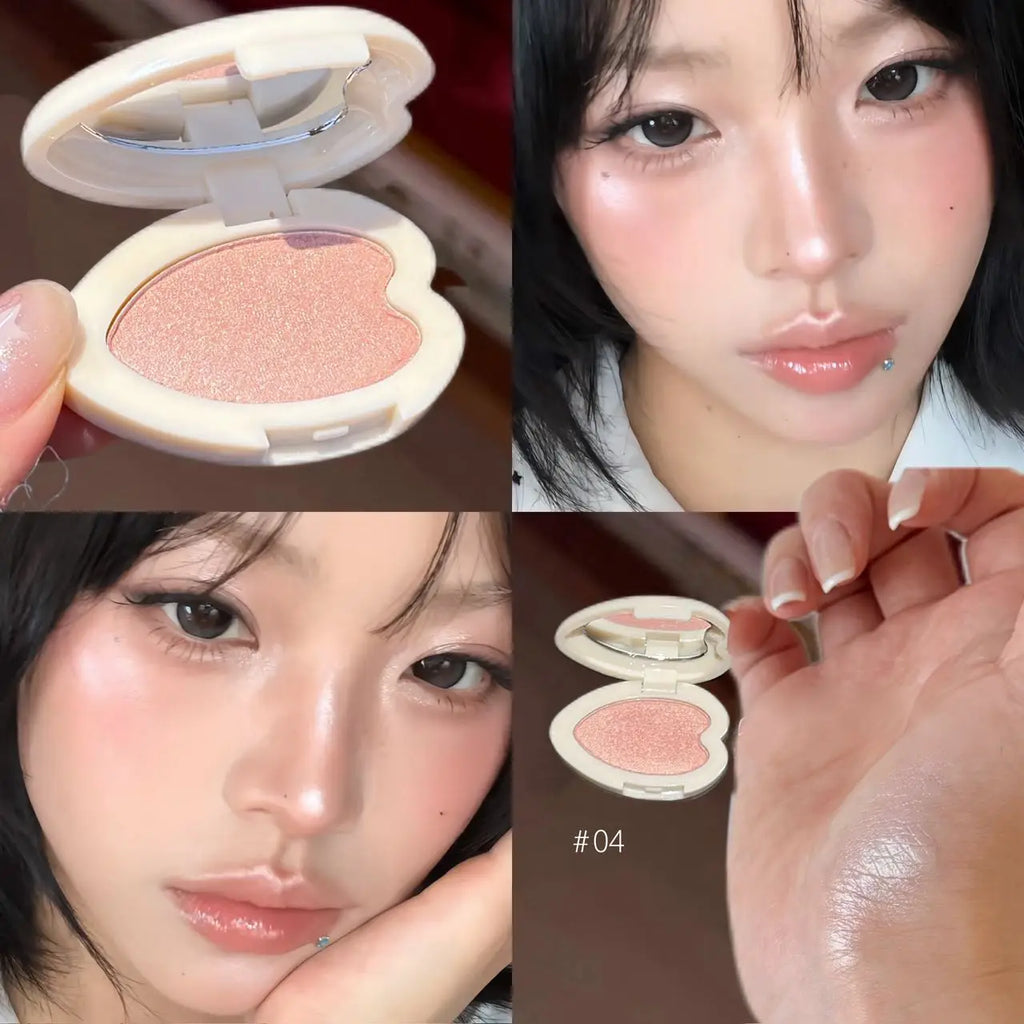 Monochrome Highlighter Eyeshadow Palette Long-lasting Natural Glossy Effect Brighten Face Waterproof Shimmer Diamond High Gloss - AliExpress 66