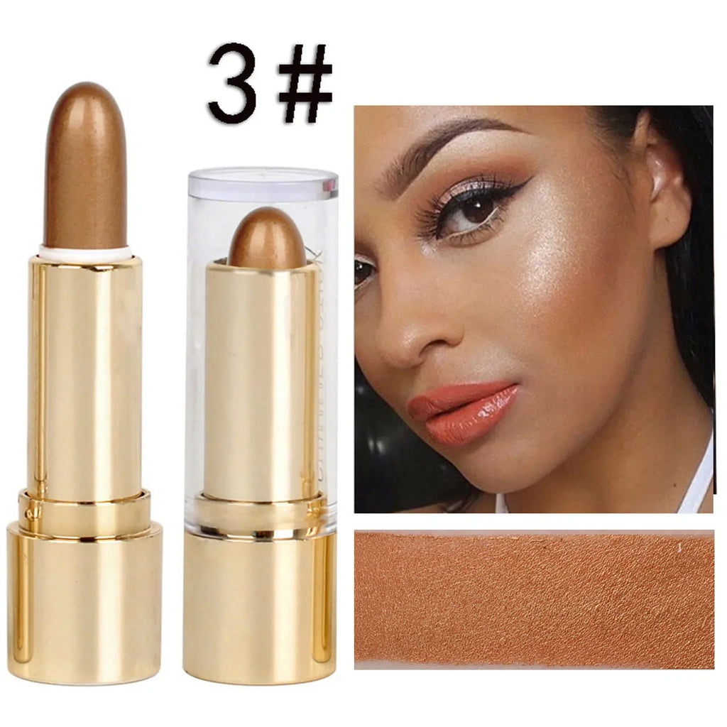 DNM 3 Colors Brighten Highlighter Bar Cosmetics Face Contour Bronzer Shimmer Highlighter Stick Concealer Cream Beauty Makeup - AliExpress 66