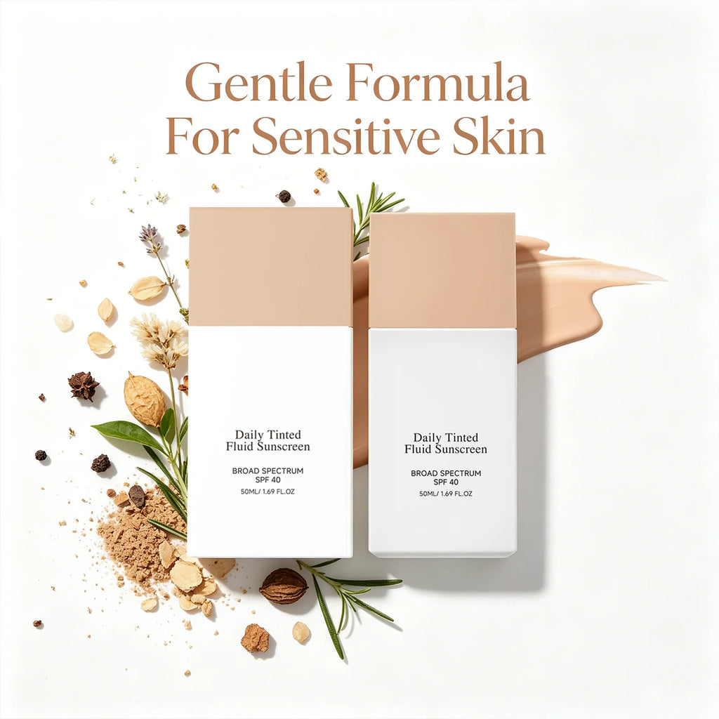 Hydrating Concealer Lotion Even Skin Tone Smooth Skin Relieve Dryness Provide UV Protection Tinted Fluid Sunscreen Moisturizer
