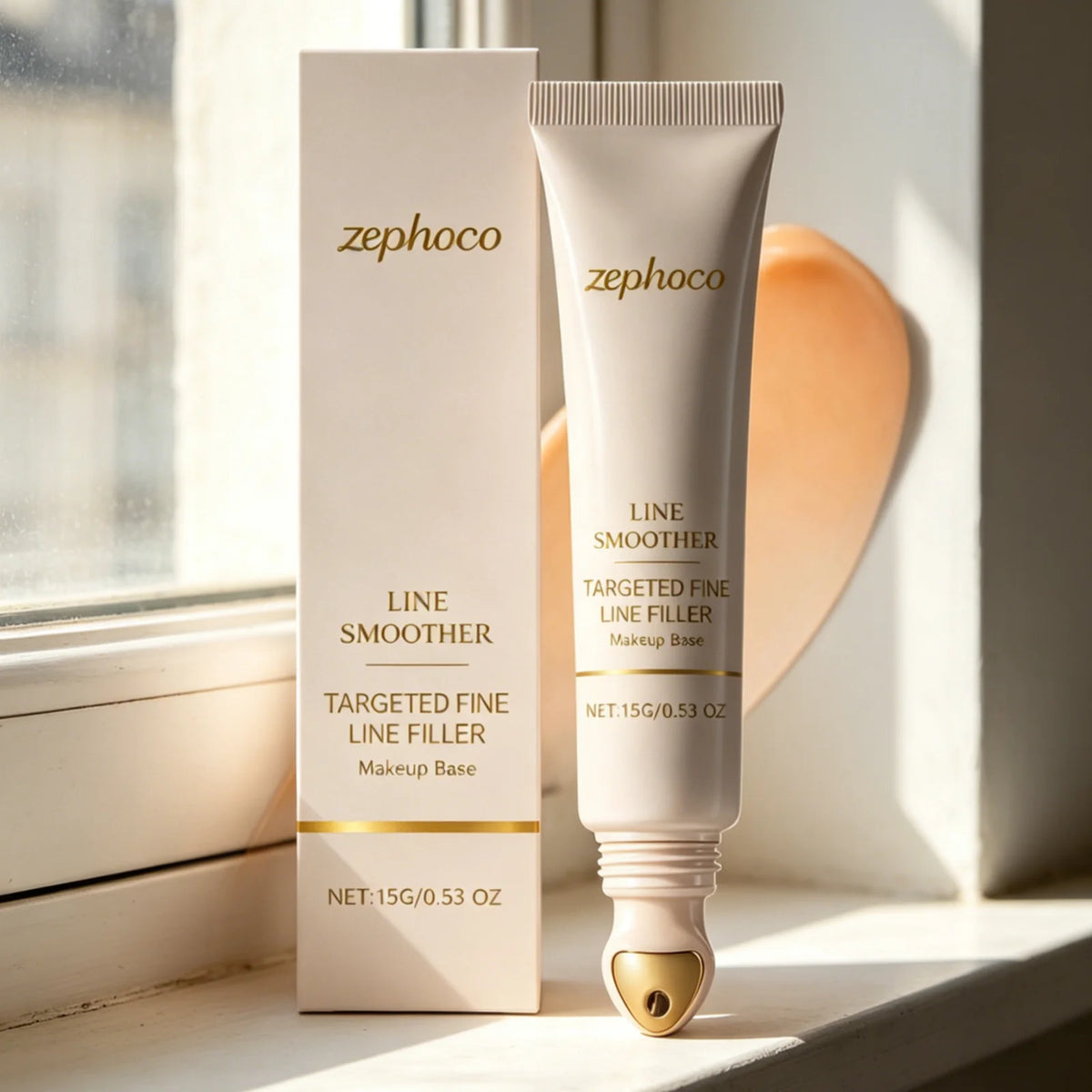 Zephoco Makeup Base Pore Blurring Smooth Fine Lines Brightening Skin Barrier Protection Color Correction Pre Makeup Primer 15g