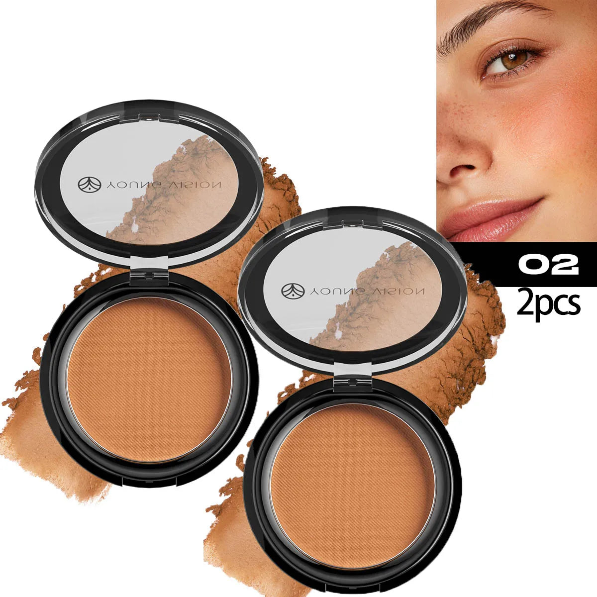 Woman makeup 6-Color Matte Bronze Powder Velvety Smooth Natural Setting Powder Makeup - AliExpress 66