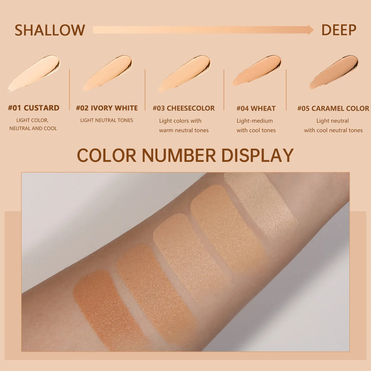 Matte Foundation Stick Full Coverage Face Base Makeup Lightweight Velvet Longlasting Cream Oil-control Hydrated Makeup Cosmetics
