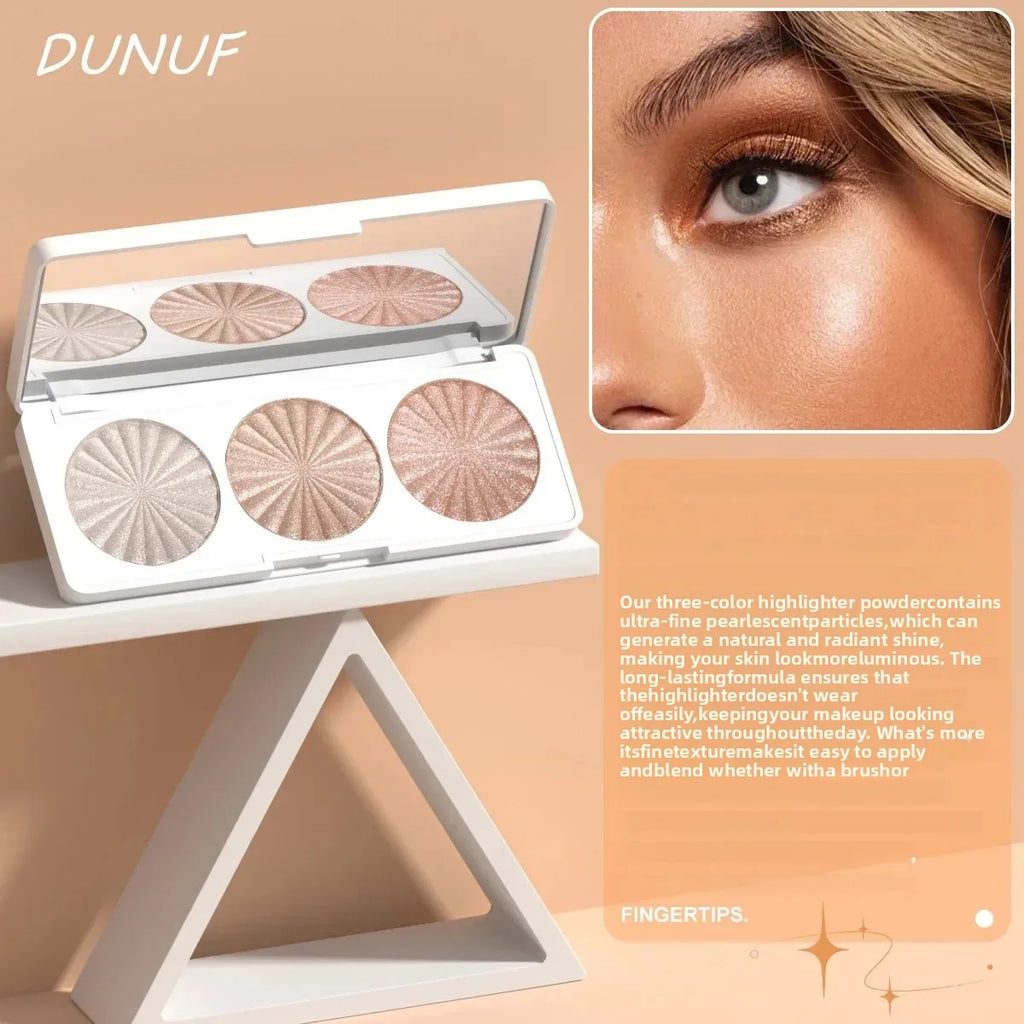 Highly Pigmented Waterproof Baked Highlighter Palette Blush Contour 4in1 Face Makeup Long Lasting Beauty Cosmetics - AliExpress 66