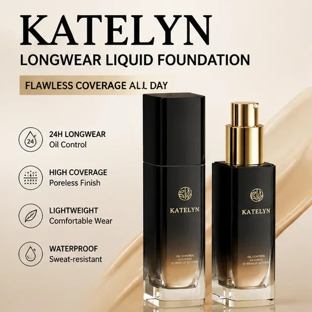 KATELYN Face Foundation Cream Oil-Control Matte BB Cream Waterproof Lasting Concealer Liquid Full Coverage Matte Base