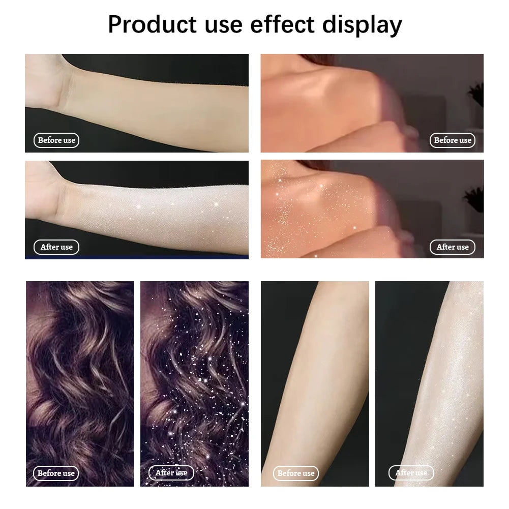 Liquid Highlighter Makeup Smooth Shine Shimmer Glitter Body Highlighter Liquid Cream Foundation Long Lasting Body Cosmetics - AliExpress 66