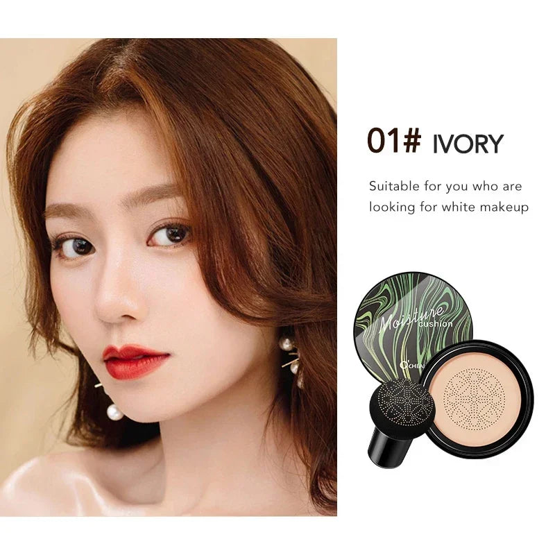 Ocheal BB Cream Air Cushion Compact Make Up Foundation Concealer Cream for Face Cosmetics Makeup Mushroom Head Puff - AliExpress 66