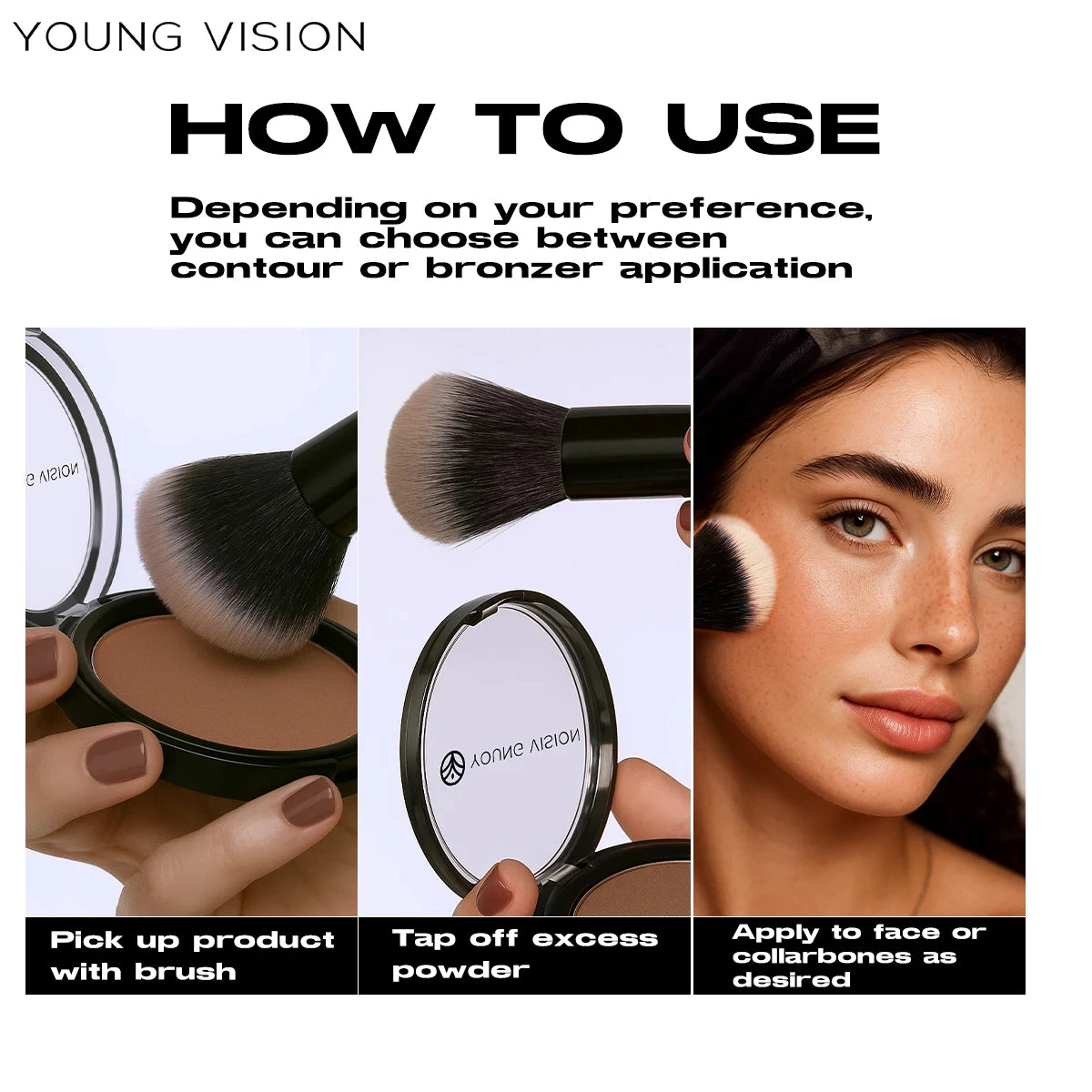 Woman makeup 6-Color Matte Bronze Powder Velvety Smooth Natural Setting Powder Makeup - AliExpress 66