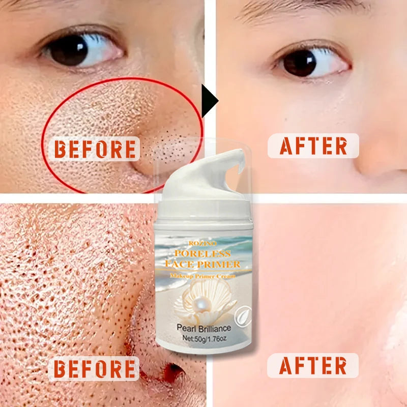 Rozino Pore-hiding & Mild Oil-control Primer, Perfectly Illuminating, Long-lasting Oil Control Without Greasiness, Create Makeup