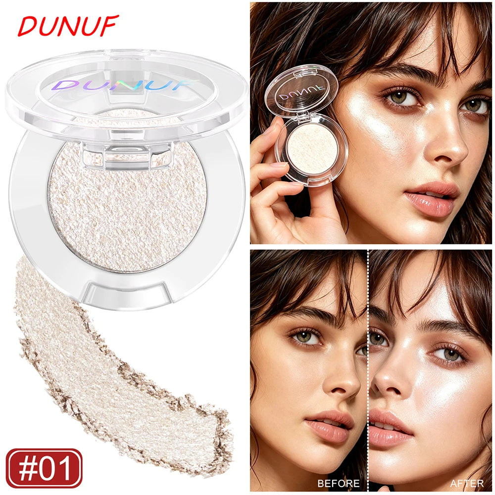 Marble Swirl Single Highlighter Shimmer Pearlescent Powder Multi?use Eyeshadow Blush Face Contour Brightening Cosmetics