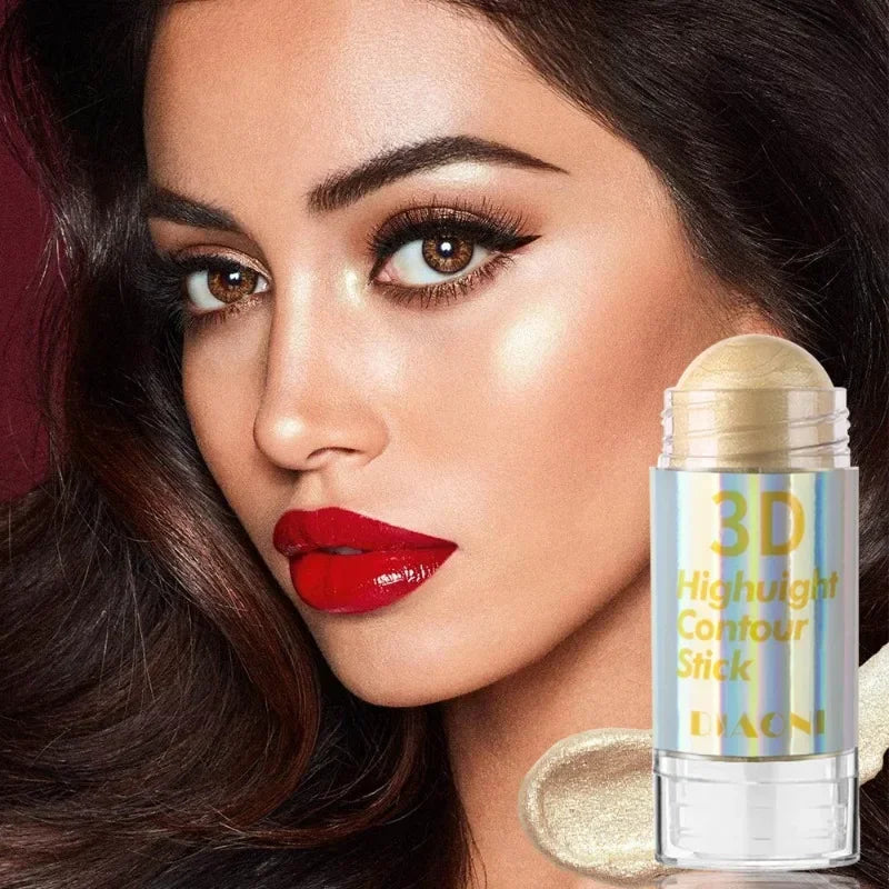 6 Colors 3D Face Brighten Highlighter Bar Cosmetic Face Contour Bronzer Shimmer Highlighter Stick Concealer Cream Makeup tool - AliExpress 66