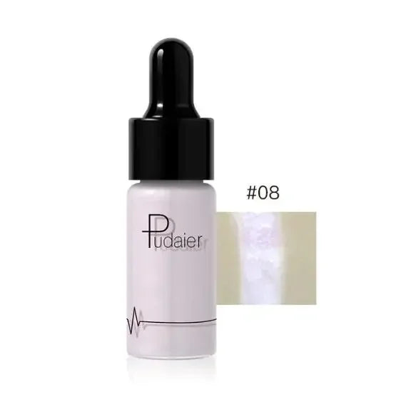12 Color Liquid R Nude Contouring Face Brightener Glow Shimmer 3D Bronzer Highlighter Glitter Makeup Cream