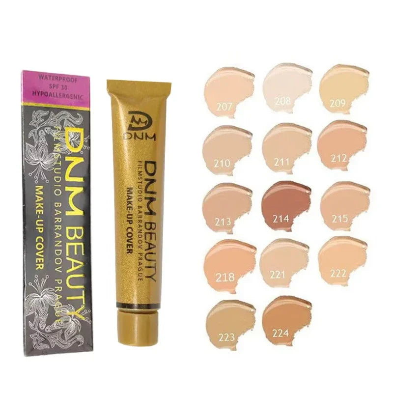 Gold Tube Full Coverage Concealer,Face High Coverage Foundation Cream For Dark Circles Tattoos Freckles Redness,Even Skin Tone - AliExpress 66