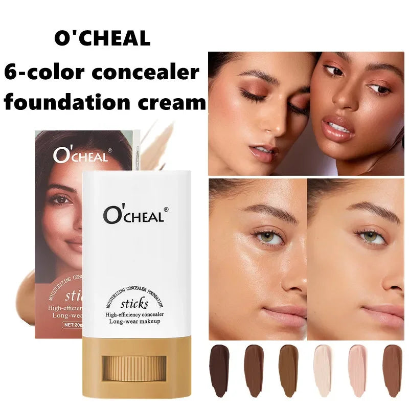 Waterproof Concealer Stick Lightweight Foundation Long Lasting Moisturizing Cover Blemishes Natural Finish Brightening Makeup - AliExpress 66