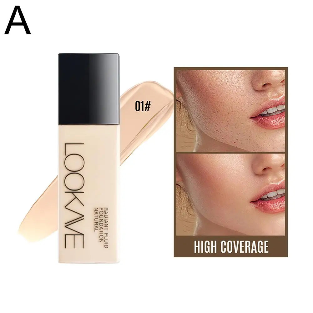 LOOKAVE Liquid Foundation Long Lasting Full Coverage Natural Matte Liquid Foundation Moisturizing Concealer CC Cream Base Makeup - AliExpress 66