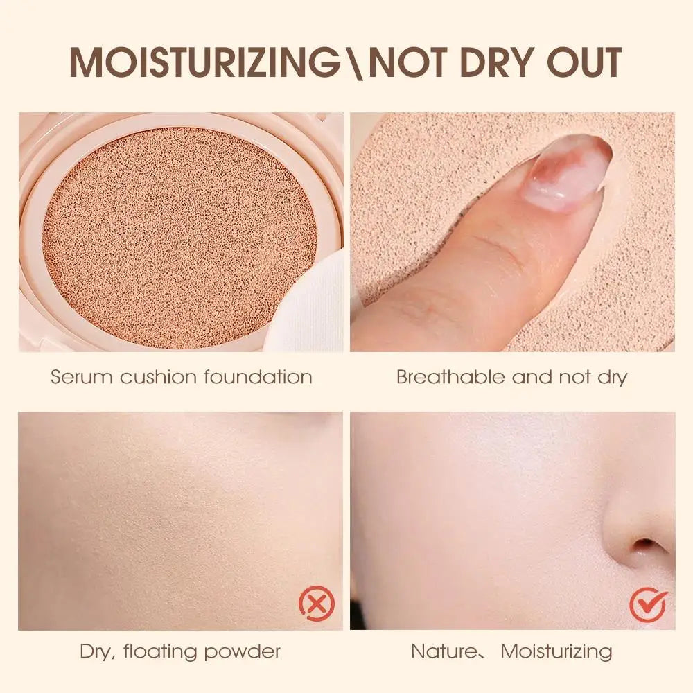 Air Cushion BB Cream Full Coverage Waterproof Foundation 3 Colors Lightweight Breatheable Concealer For Flawless Skin Makeup - AliExpress 66