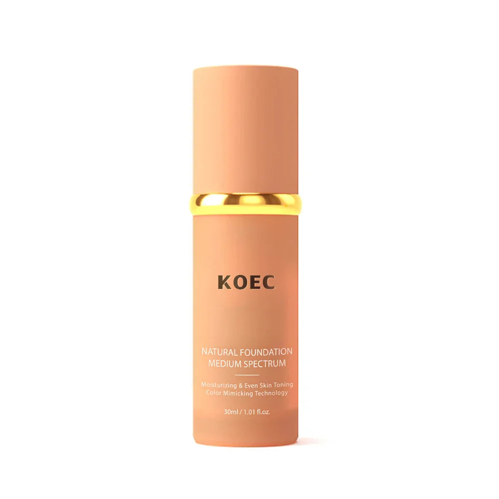 30ml KOEC Medium Spectrum Natural Foundation Moisturizing Even Skin Toning Color Mimicking Covering Shades Natural Mild Formula - AliExpress 66