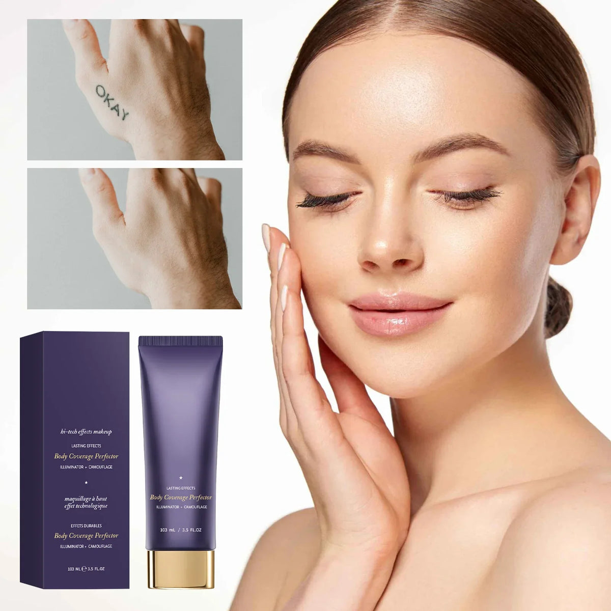 Tattoo Covering Waterproof Concealer - Sweat-Resistant with SPF Primer & High Opacity. Natural Finish Scar Care Cosmetic Formula - AliExpress 66