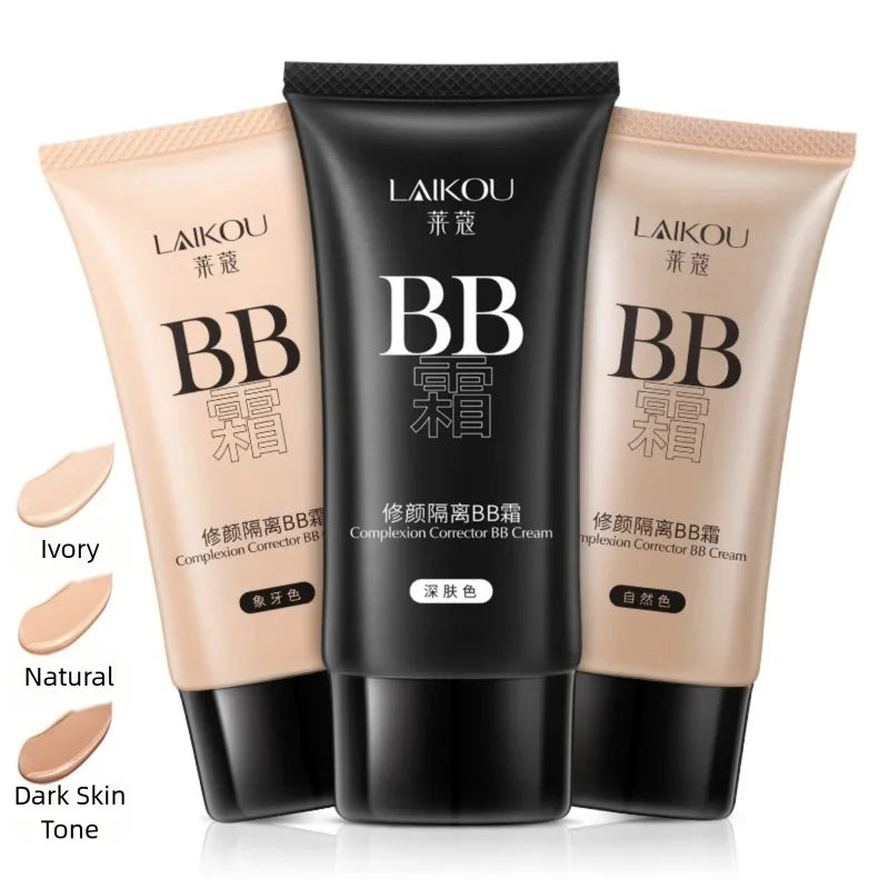 Oil Control Waterproof Long Lasting BB Cream Liquid Foundation Concealer Brighten Moisturizer Face Base Makeup