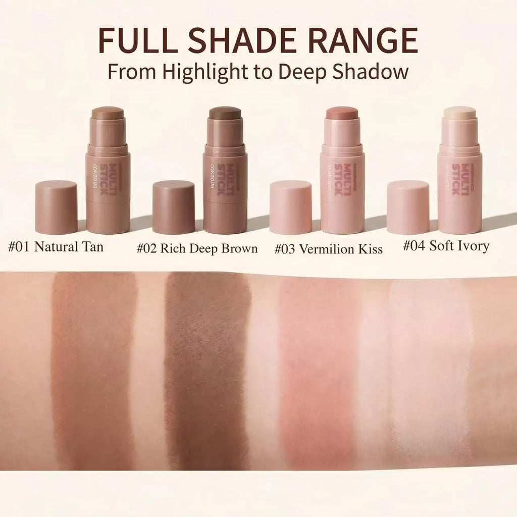 Herorange Dual Tip Face Sculpting Stick Natural Shading Highlight Create Slim V Face Beginner Daily Cosmetic