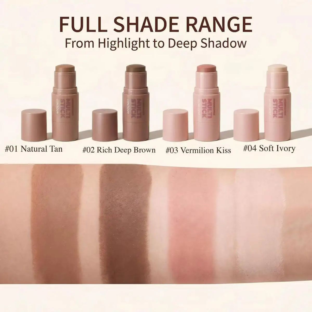 Herorange Dual Tip Face Sculpting Stick Natural Shading Highlight Create Slim V Face Beginner Daily Cosmetic