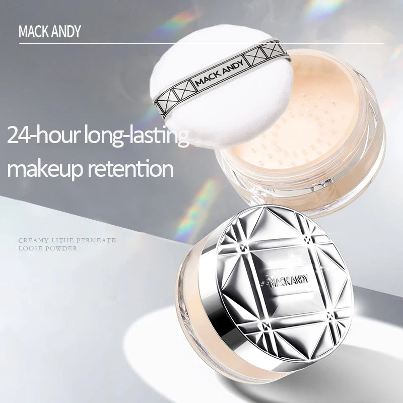 24g Ultra Large Capacity Setting Powder (Oil Control, Long-Lasting Setting, Brightening and Shimmering Cherry Blossom Powder)