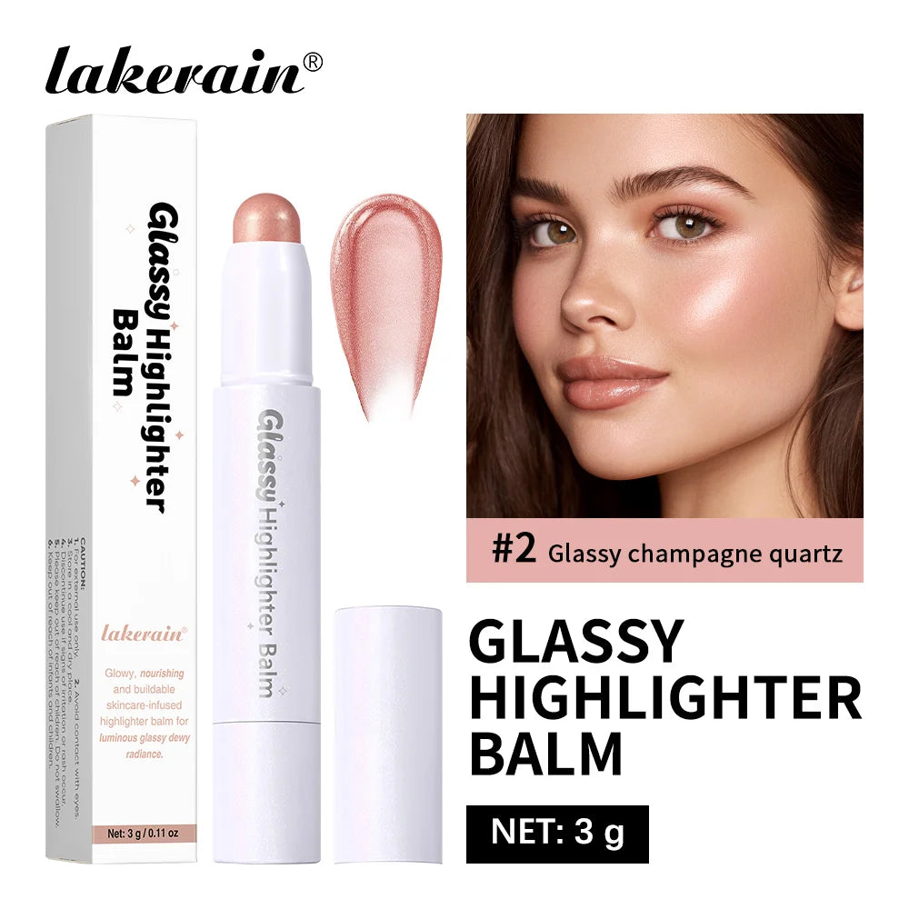 Glassy Highlighter Balm Brighten Complexion Deep Hydration Long Lasting Wear Highlighting Cream Eye Cheek Lip Body Glossy Pen - AliExpress 66