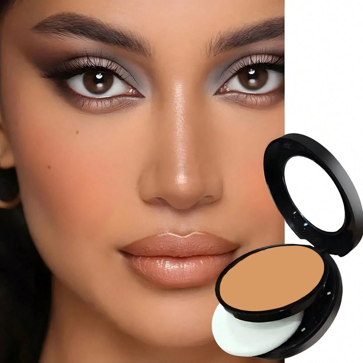 Setting PowderOil ControlBrightening Concealer Matte Waterproof Long-lasting No Smudge Compact Makeup for Women Girls Daily Use - AliExpress 66