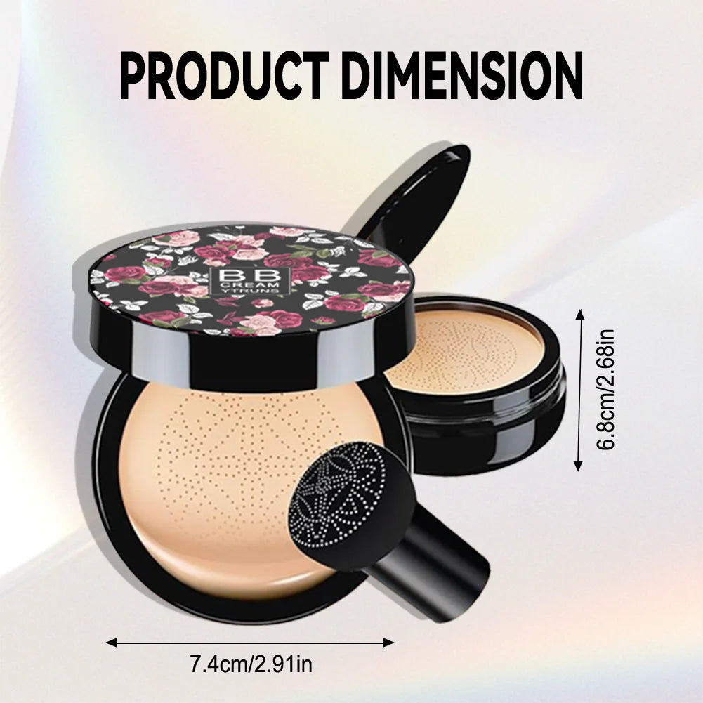Mushroom Head Air Cushion BB Cream, Moisturizing Concealer Foundation, Brightening Natural Nude Makeup with Mushroom Puff - AliExpress 66
