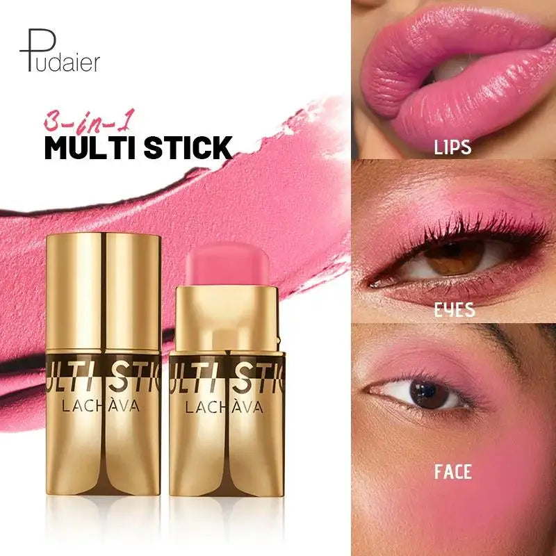 3 in 1 Waterproof Blush Stick For Lips Face Eyes Natural Brightening Makeup Multi Use Beauty Creamy Long Lasting - AliExpress 66