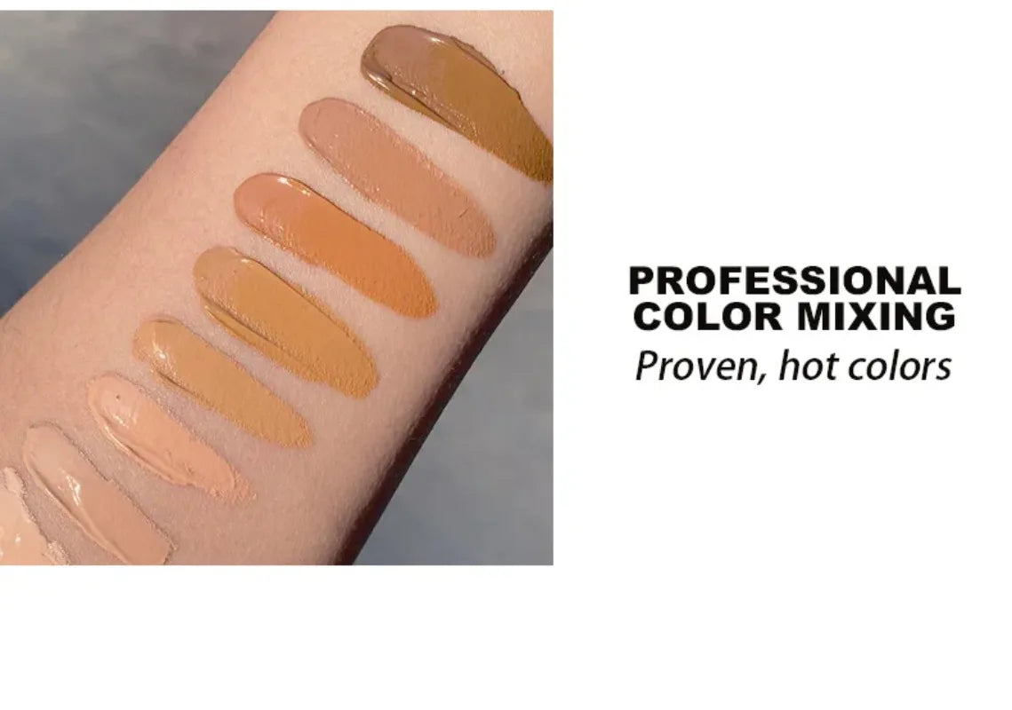 Fit Colors 8 Size Concealer With A Flexible Concealer Moisturizing Liquid Foundation To Cover Dark Circles And Acne Spots - AliExpress 66