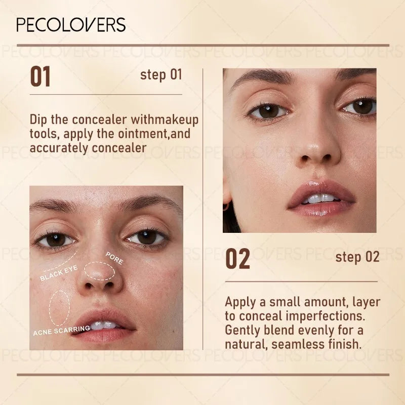 Three-color Facial Concealer, Covering Facial Blemishes and Spots, Waterproof, Long-lasting and Natural, Facial Cosmetics - AliExpress 66