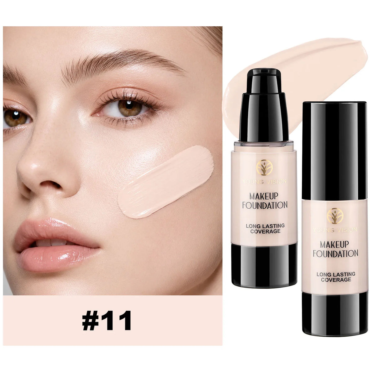 Long-Lasting Waterproof Liquid Foundation with Oil Control & Moisturizing, High Coverage Sweat-Resistant Concealer for Women, - AliExpress 66