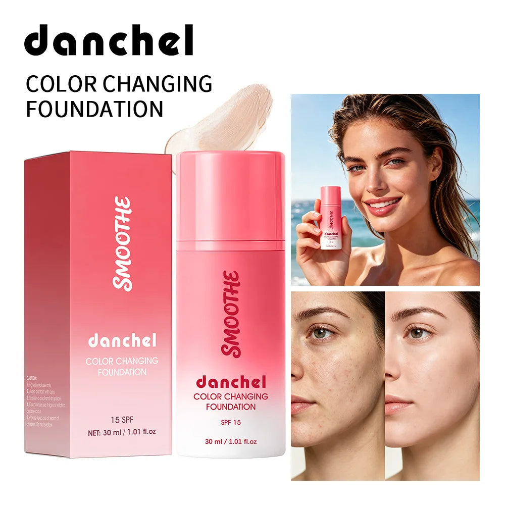 Color Changing Foundation Deep Moisturizing SPF15 Sun Protection Medium Coverage Smart Match Skin Color Natural Look Foundation - AliExpress 66