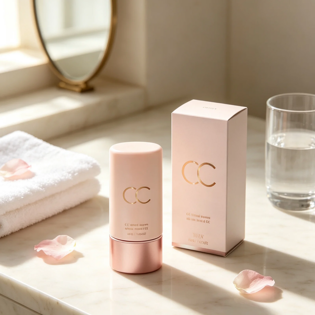 CC Tinted Serum Long Lasting Makeup Brightening Skin Radiance Even Skin Tone Smoothing Deep Moisturizing Non Sticky CC Cream 40g