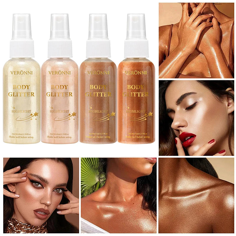 Liquid Highlighter Makeup Smooth Shine Shimmer Glitter Body Highlighter Liquid Cream Foundation Long Lasting Body Cosmetics - AliExpress 66