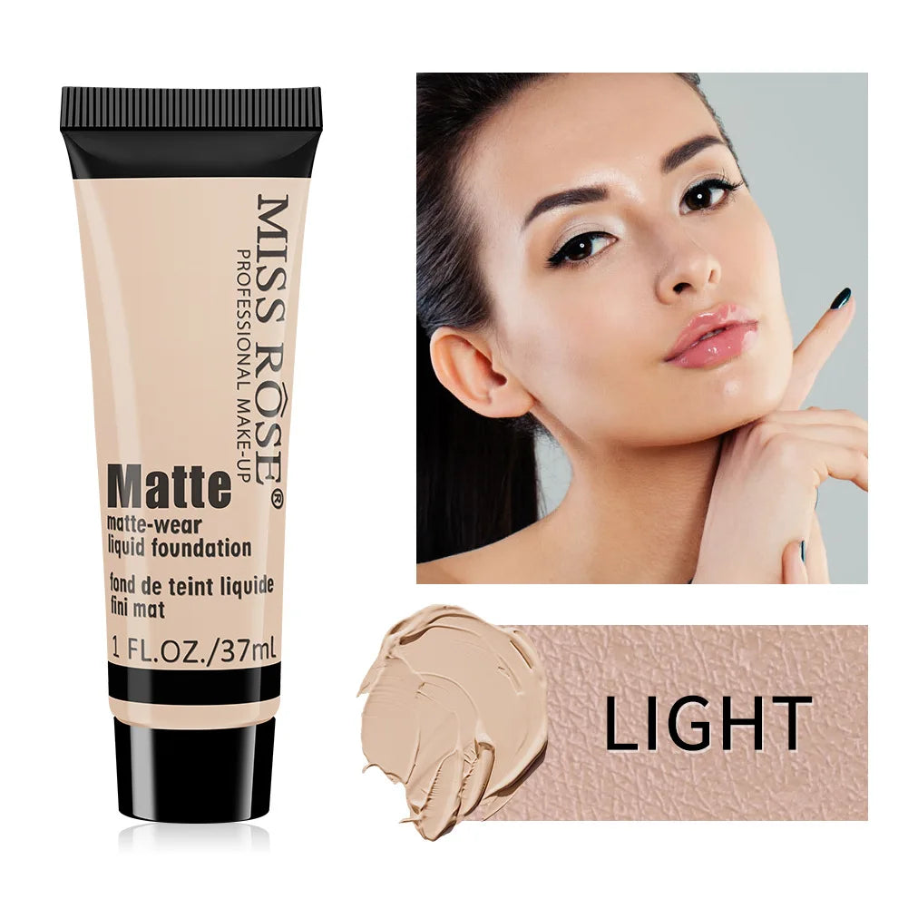 MISS ROSE Contour Liquid Foundation, High Coverage Long?lasting Concealing Cream Foundation Facial Base Makeup Cosmetics - AliExpress 66