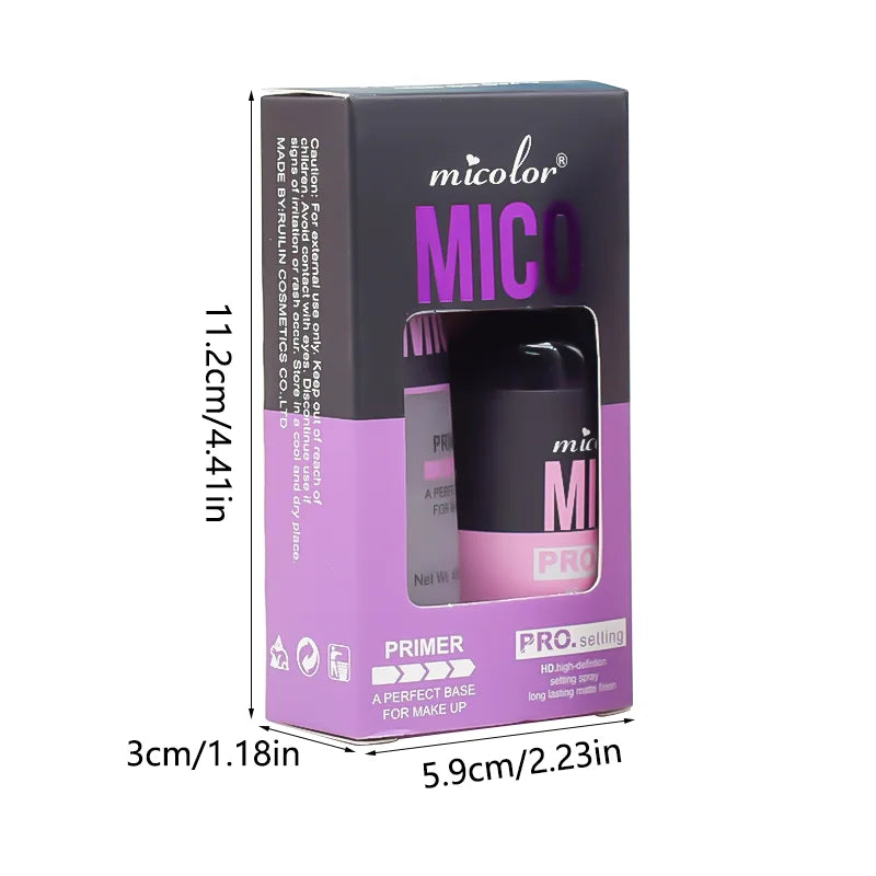 Micolor MICO Makeup Set,Face Primer Gel+Pro Setting Spray,Oil Control Pore Minimizing Long Lasting Matte Makeup Base Cosmetic